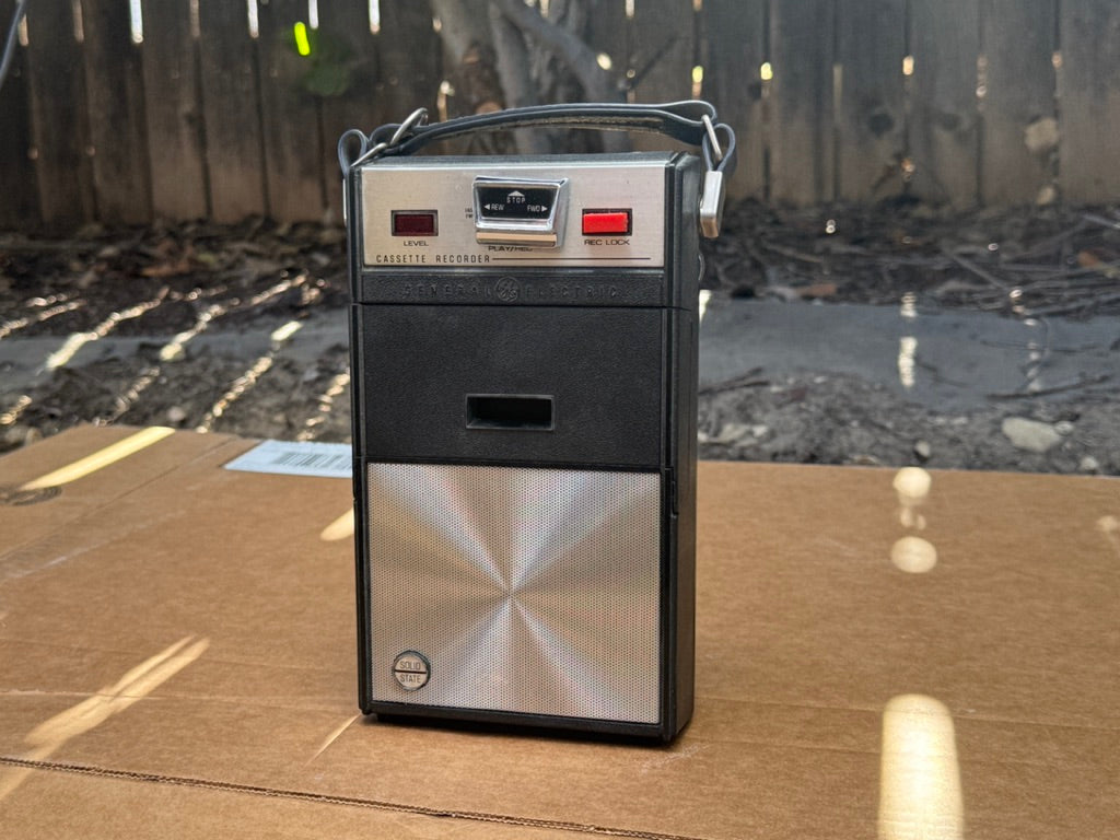 1960's / 1970's General Electric (GE) Portable Cassette Player